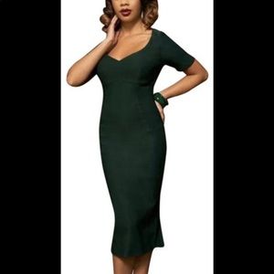 Pinup couture black bodycon dress